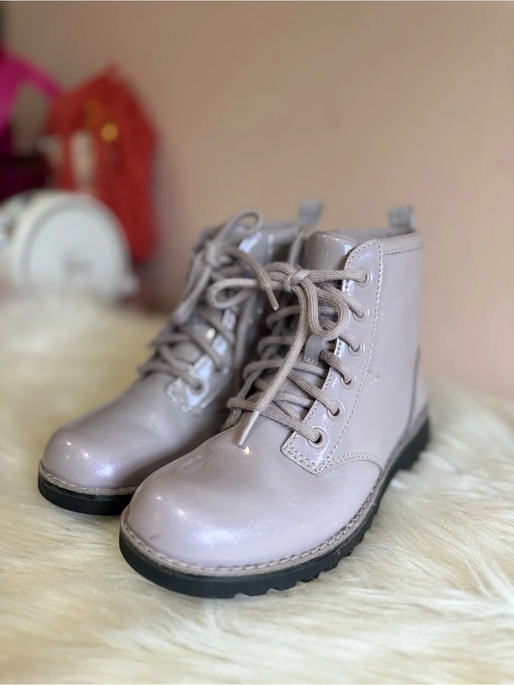 UGG Big Girl Lace-Up Ankle Boots